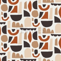 Canvas | SHAPES Muster Abstrakt | Weiß